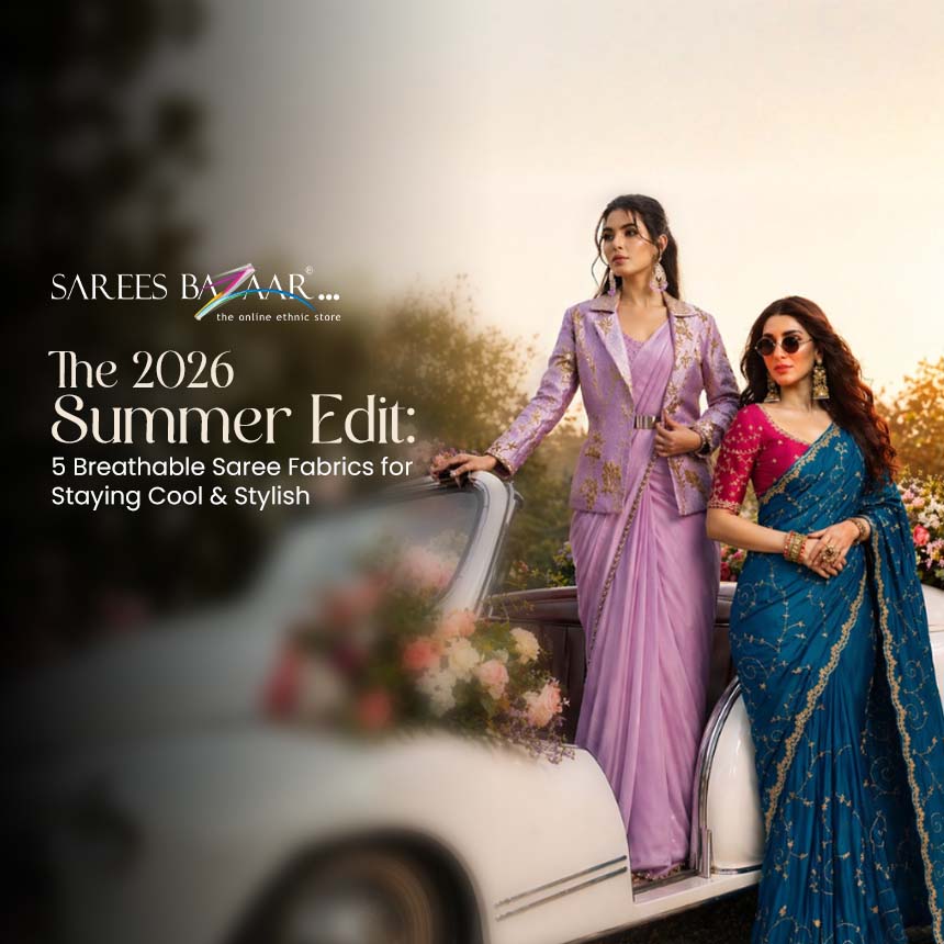 Summer Rees Stay Cool & Stylish: 5 Breathable Saree Fabrics for Summer 2026 ...