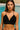 Trendy Glamorous Black Crochet Bikini Top Durable Cotton Yarn Swimwear