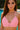 Trendy Pink Crochet Bikini Top Soft Yarn Durable And Comfortable