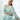 Light Cyan Wedding Wear Sequins Beads Pearl Work Organza Satin Pre Stitched Saree