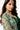 Stunning Dark Green Satin Silk Heavy Sequins Embroidered Party Wear Pre Draped Saree With Stitched Blouse