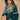 Crepe Satin Silk Embroidered Border Work Teal Saree