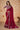 Crepe Satin Silk Embroidered Border Work Saree In Maroon Color