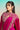Premium Rani Satin Silk Heavy Sequins Pre Draped Saree With Corset Blouse And Cape