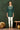 Dark Green Color Viscose Blend Fabric Casual Readymade Embroidered Short Top