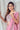 Pink Color Ruffle Pre-Stitched Saree In Lycra