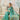 Creative Border Work On Saree In Sea Green Color Organza Fabric