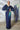 Blue Satin Silk Ready To Wear Saree