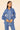 Exclusive Blue Color Khadi Fabric Embroidered Shirt Collar Style Readymade Co Ord Set
