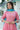 Pink Color Rayon Fabric Special Readymade Suit With Fancy Work
