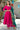 Engaging Rani Color Cotton Fabric Readymade Suit With Fancy Work