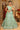 Fashionable Sea Green Color Sequins Work Net Fabric Lehenga