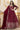 Red Color Foil Printed Readymade Gown With Dupatta