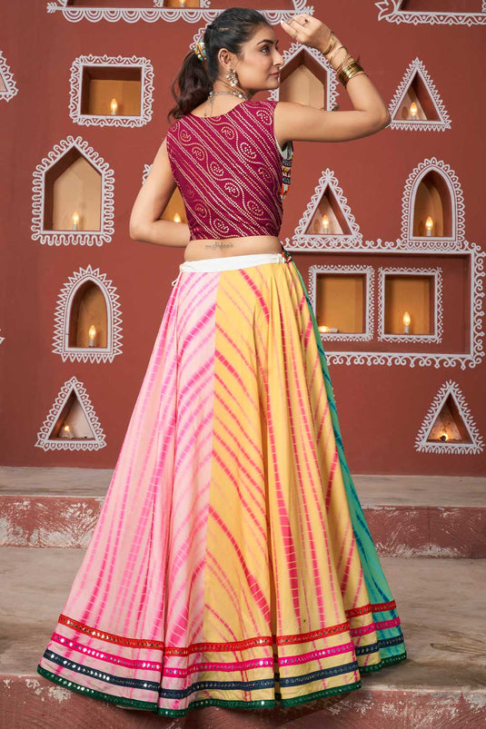 Captivating Readymade Lehenga Choli With Jacket In Multi Color