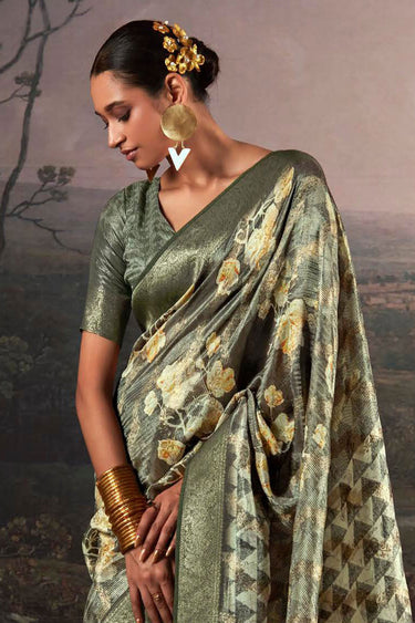 Multi Color Glorious Banarasi Saree With Weaving Work