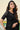 Function Wear Shimmer Silk Saree In Black Color