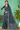 Excellent Silk Fabric Dark Teal Color Saree With Printed Work