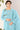 Organza Fabric Cyan Color Sequins Work Lovely Pakistani Replica Suit