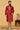 Red Pretty Jacquard Silk Fabric Sangeet Wear Readymade Men Kurta Pyjama