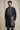 Embroidered Satin Navy Blue Festive Wear Readymade Kurta Pyjama With Jacket For Men