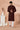 Function Wear Brown Color Readymade Glamorous Sequins Embroidery Kurta Pyjama For Men In Georgette Fabric
