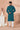 Sequins Embroidery Teal Georgette Graceful Readymade Men Kurta Pyjama For Festive Wear