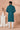 Teal Georgette Fabric Trendy Readymade Kurta Pyjama For Men