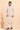 Cream Viscose Readymade Kurta Trouser Set For Men