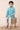 Cotton Fabric Cyan Festive Wear Readymade Kurta Pyjama For Boys