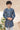 Art Silk Festive Wear Blue Readymade Indo Western For Boys