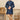 Navy Blue Jacquard Readymade Kurta Pyjama For Boys