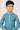 Cyan Color Traditional Wear Readymade Kurta Pyjama For Boys