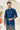 Art Silk Fabric Navy Blue Wedding Wear Readymade Indo Western For Men