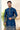 Art Silk Navy Blue Wedding Wear Readymade Kurta With Dhoti For Men