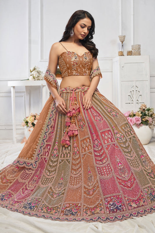 Magnificent Multi Color Wedding Lehenga Choli