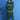 Teal Chiffon Sequins Work Salwar Suit