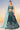 Teal Satin Fabric Sequins Work Lehenga With Blouse