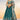 Sequins Work Teal Chiffon Sangeet Wear Lehenga With Artistic Blouse