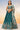 Sequins Work Teal Chiffon Sangeet Wear Lehenga With Artistic Blouse