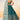Sequins Work Teal Chiffon Sangeet Wear Lehenga With Artistic Blouse