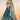 Sequins Work Teal Chiffon Sangeet Wear Lehenga With Artistic Blouse