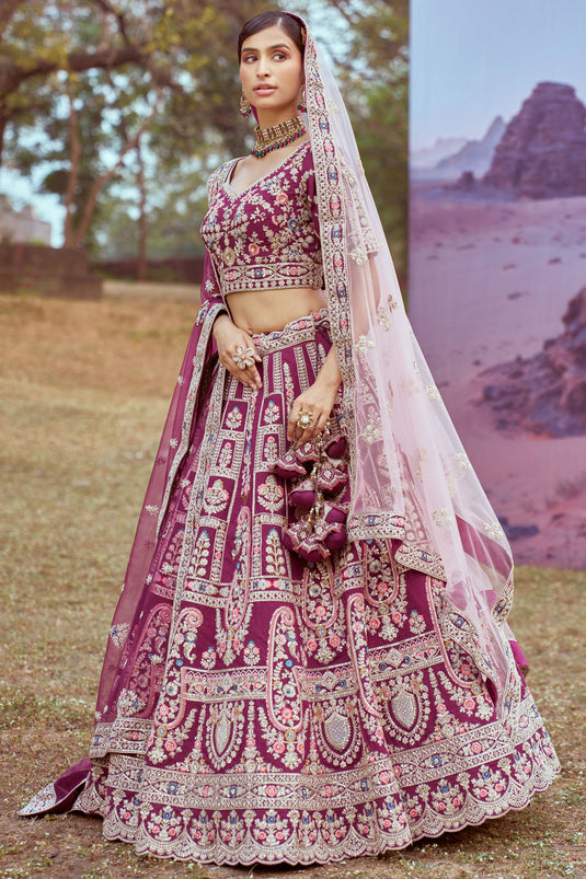 Charm Purple Designer Lehenga Choli