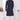 Mens Classic Thread Work Rich Navy Blue Silk Indo Western Sherwani With Aligadhi Pant