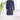 Grand Thread Work Rich Navy Blue Silk Ethnic Wedding Indo Western Sherwani Set With Aligadhi Pant