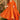 Elegant Orange Printed Readymade Anarkali Suit With Dupatta