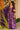 Rayon Purple Printed Readymade Anarkali Dress