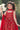 Girls Muslin Red Printed Readymade Anarkali Dress