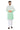 White And Sea Green Fancy Fabric Graceful Readymade Men Kurta Pyjama For Festive Wear