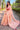 Border Work On Awesome Net Fabric Saree In Peach Color