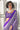 Classic Printed Work On Purple Color Saree In Crepe Fabric